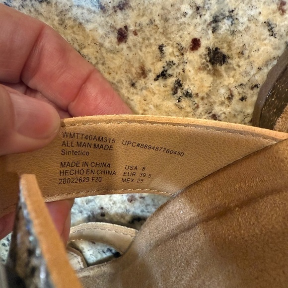 Time and Tru Snake Print Buckle Sandals - Picture 4 of 5